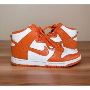 Nike Dunk High Shoes Syracuse SP 2021 Orange & White Men’s Size 8 DD1399-101